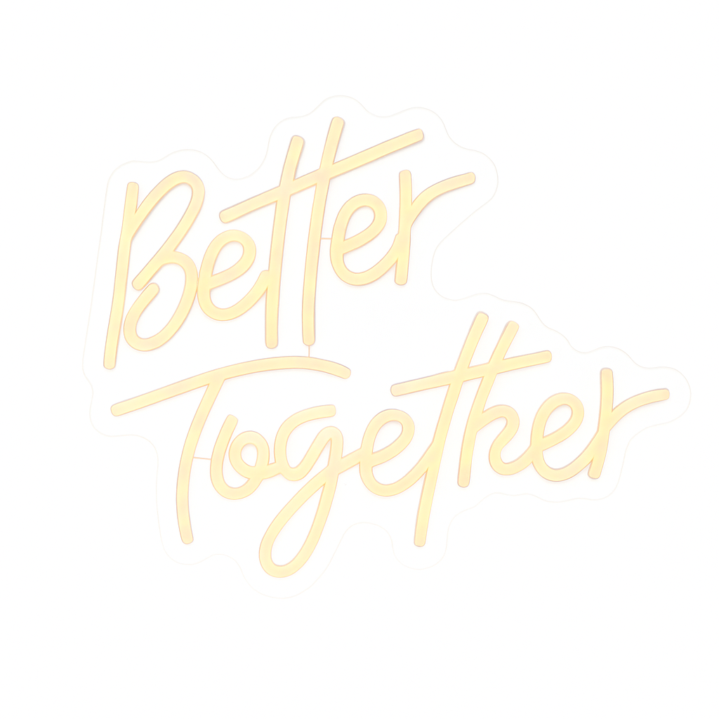 "Better Together" Wedding Neon Sign