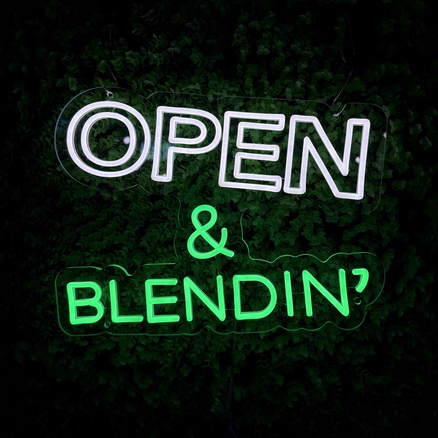 Store welcome signs Neon signs for shops and companies