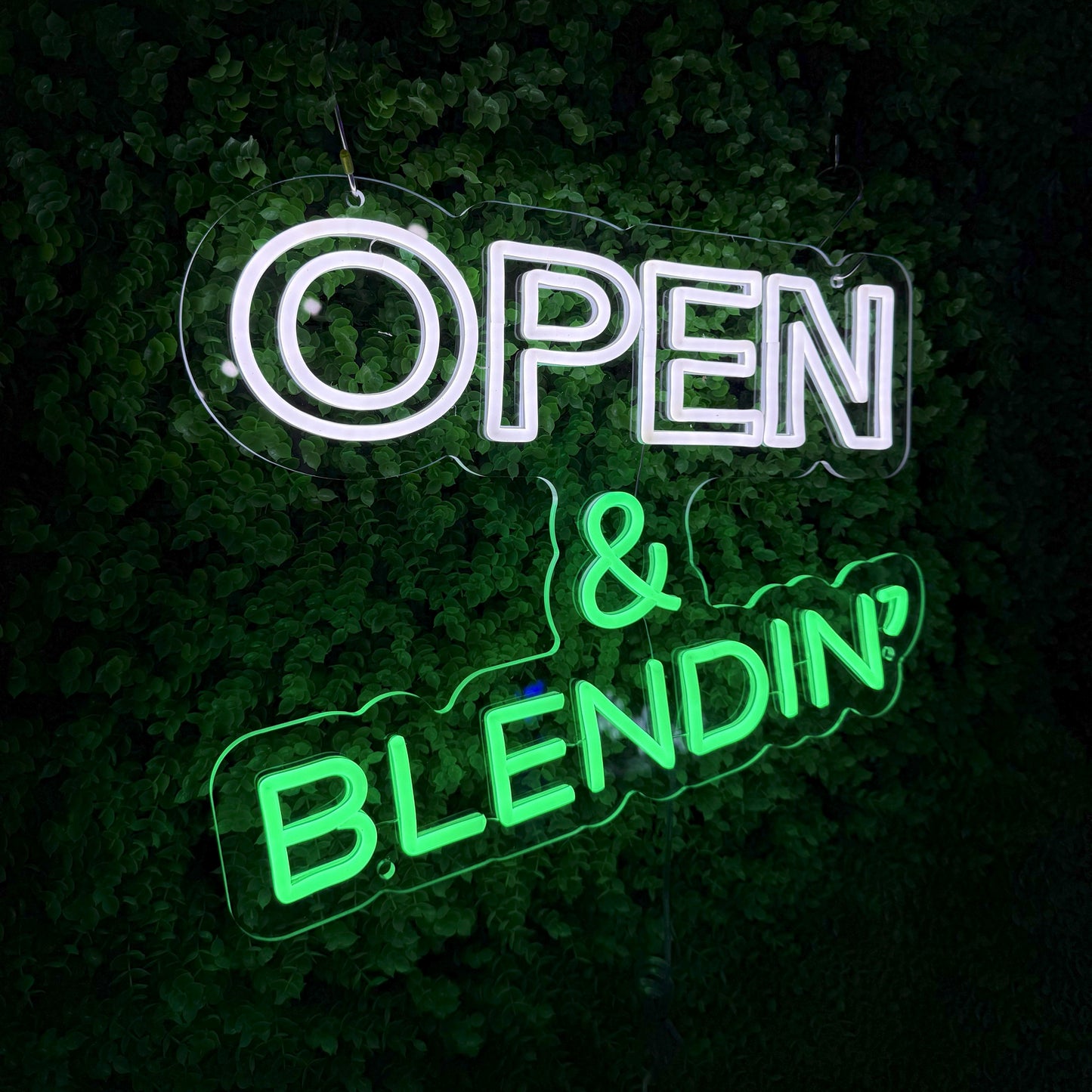 Store welcome signs Neon signs for shops and companies