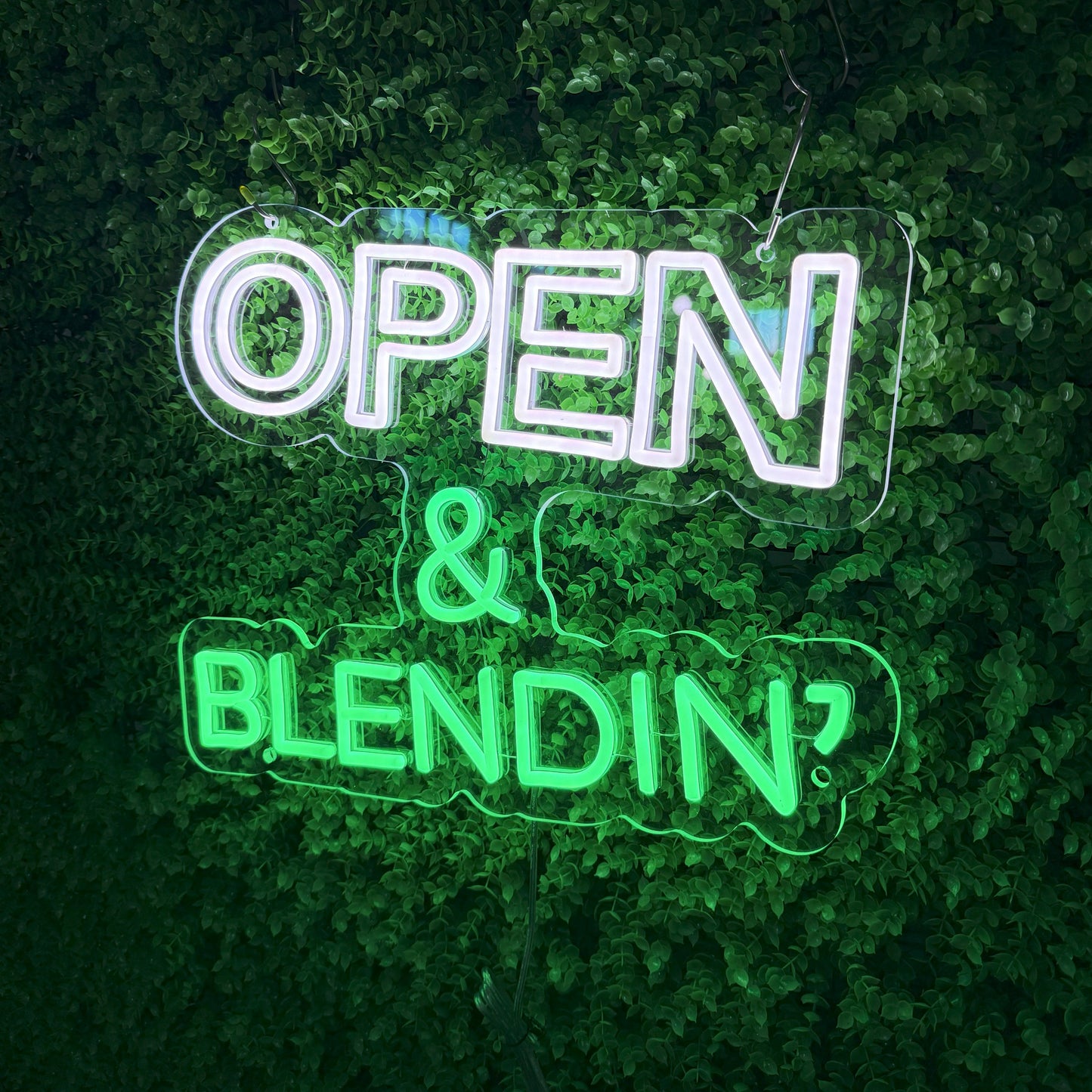 Store welcome signs Neon signs for shops and companies