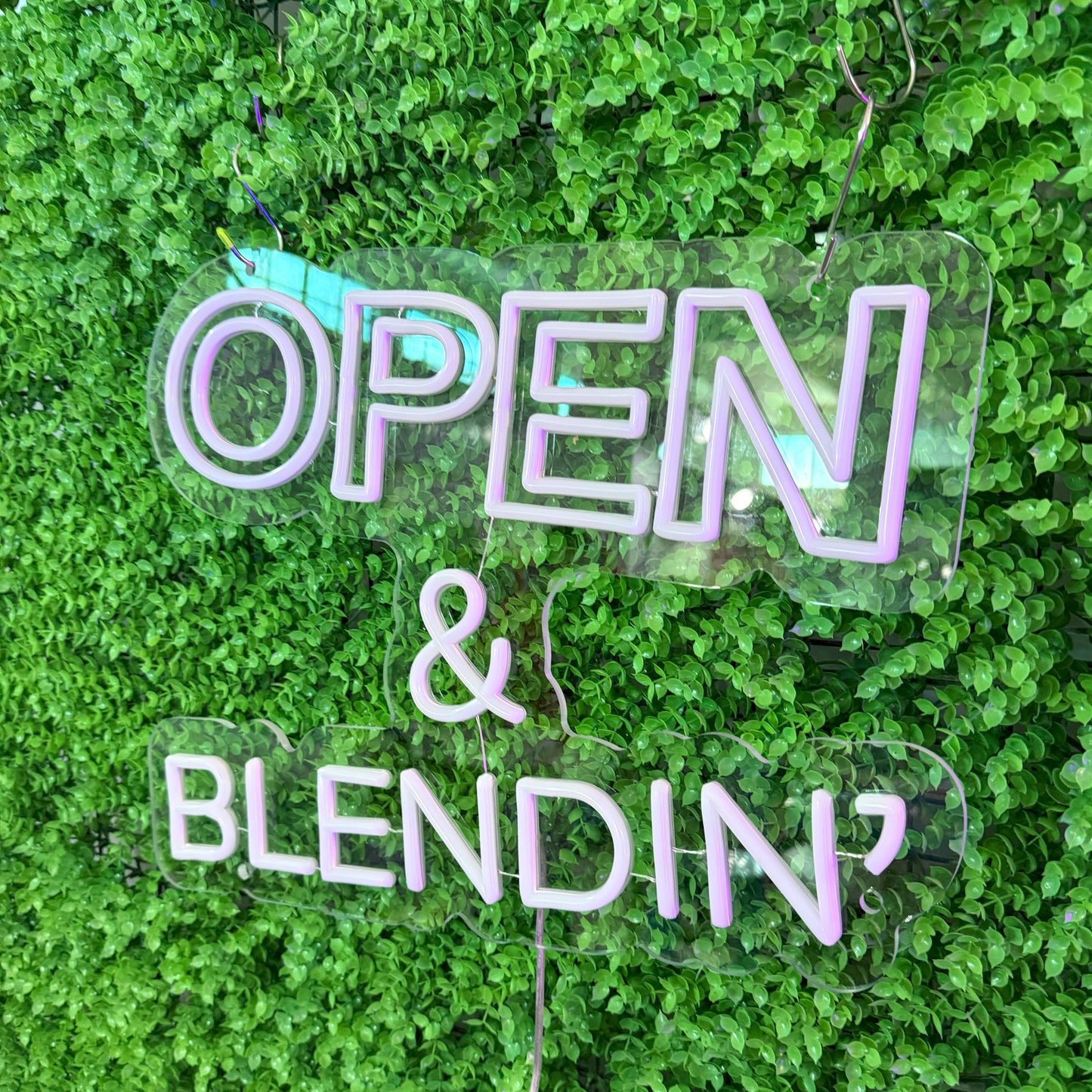 Store welcome signs Neon signs for shops and companies