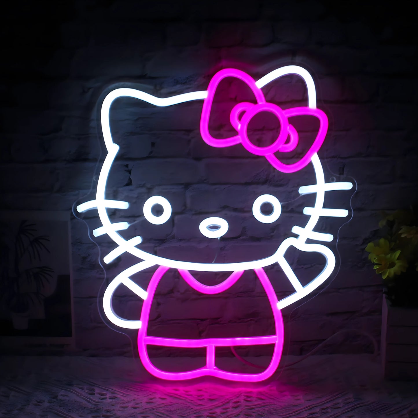 Quick Delivery Glowing Led Neon Signs Happy Birthday Personalized Customized Bedroom Room Wall Decorations