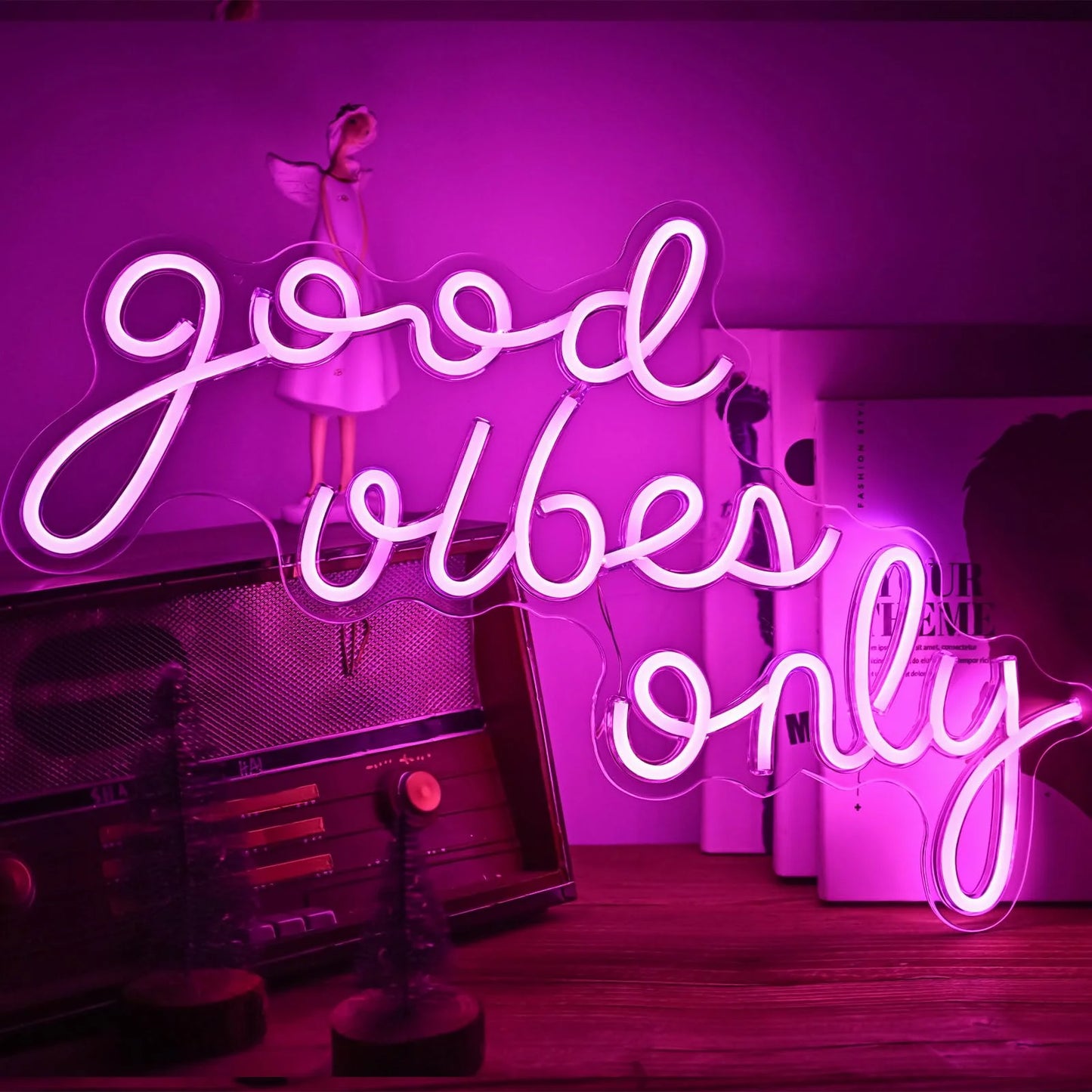 Free Customized Luminous Tube Led Neon Signs Wedding Party Office Company Family Bar Gym