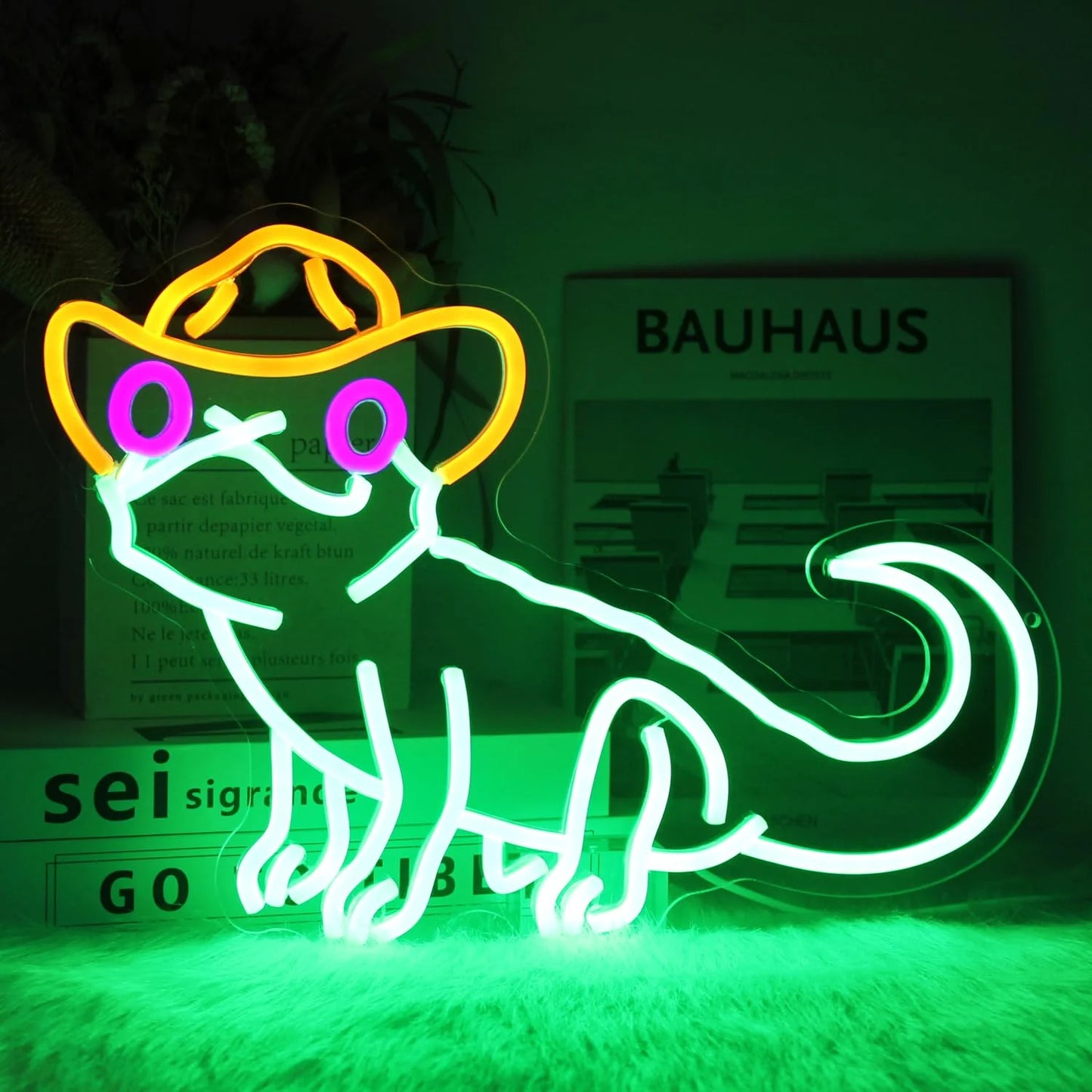 Dimmable Cat Led Neon Signs for Wall Decoration Glowing Sign Powered by USB Pet Shop Animal Party Kids Room Birthday Gift