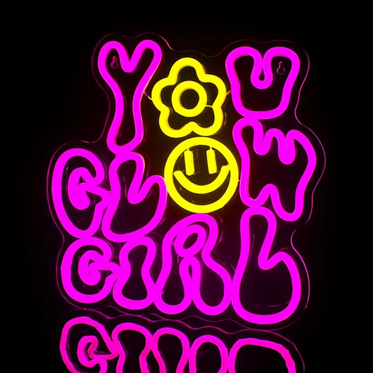 Custom neon lights in various colors