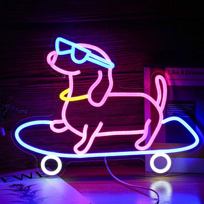 Free Custom High Brightness Art Design Glowing Led Neon Signs For Wedding Birthday Party Prom Store Home Wall Decorations