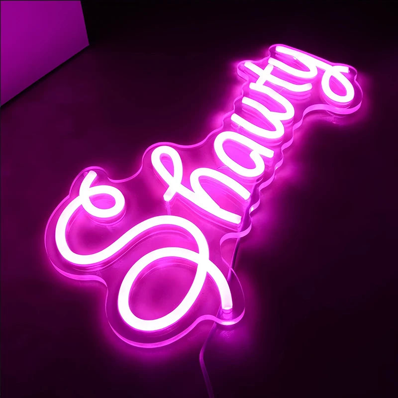 Flexible Snowflake Led Led Neon Signs Large Neon Lights Custom Wall Bedroom